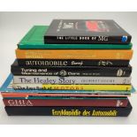 SELECTION OF MOTORING BOOKS FROM THE 1950S ONWARDS, covering MG, Healey and Austin Specials in