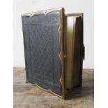 AN 1860 LEATHER AND BRASS BOUND FAMILY BIBLE, 8 x 26 x 33 cm