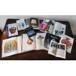 NINE ART GLASS REFERENCE BOOKS, LALIQUE REFERENCE BOOK AND V & A ART NOUVEAU REFERENCE BOOK