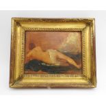 WILLIAM ETTY, R.A (1789-1849) 'A STUDY FOR THE PAINTING, A MODEL RESTING' OIL ON BOARD, with