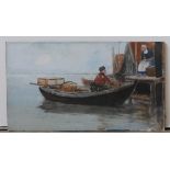 OIL PAINTING OF DUTCH MARITIME SCENE