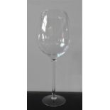 A NOVELTY GOLIATH STEMMED WINE GLASS, measuring 75 cm high