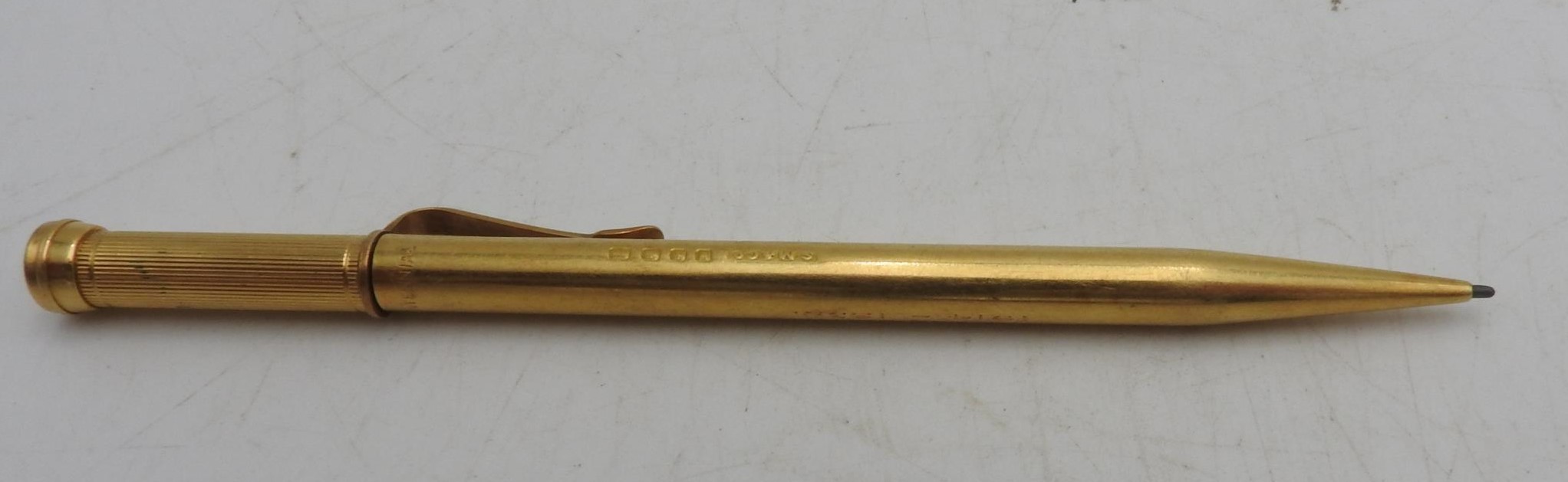 AN 18CT GOLD PROPELLING PENCIL WITH 9CT GOLD CLIP - Image 3 of 3