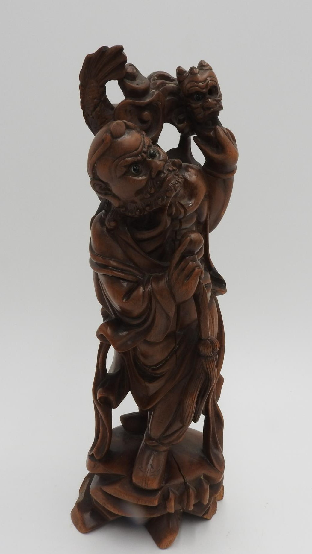 CARVED HARDWOOD OKIMONO OF AN ONI MEIJI PERIOD (1868-1912) 23cm high - Image 2 of 3