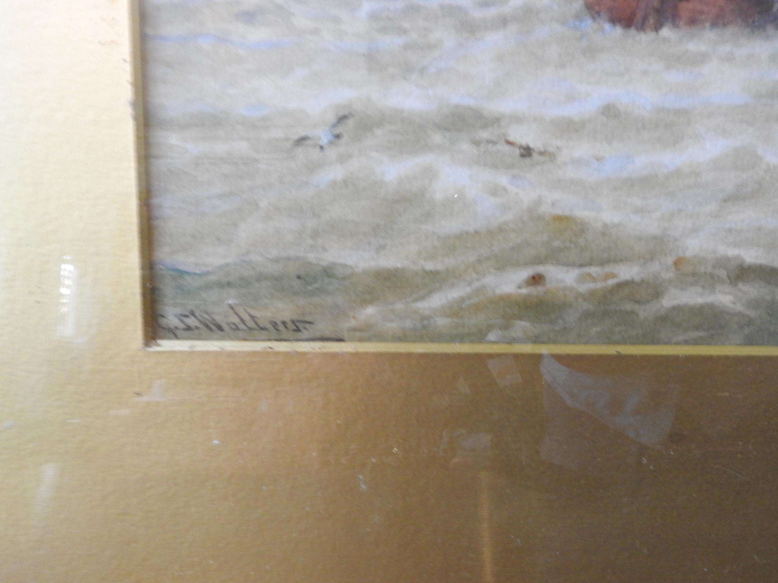 MARITIME WATER COLOUR ON PAPER 'ON THE SCHELDT', G.S WALTERS R.B.A, signed in bottom left corner - Image 2 of 3