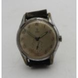 A VINTAGE GENT'S TUDOR STAINLESS STEEL WRISTWATCH