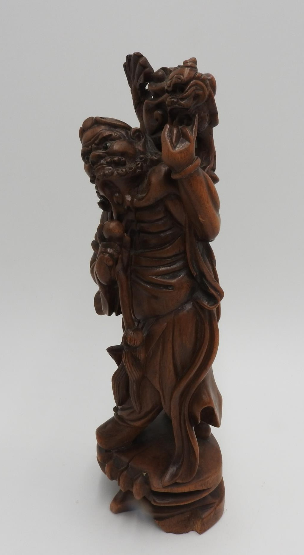 CARVED HARDWOOD OKIMONO OF AN ONI MEIJI PERIOD (1868-1912) 23cm high - Image 3 of 3