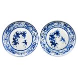 PAIR OF BLUE AND WHITE 'BOYS' PLATES QING DYNASTY, 19TH CENTURY painted with playful boys within a