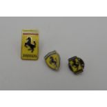 SELECTION OF FERRARI AND SCUDERIA FERRARI PIN BADGES Original 1970s dealer items, includes a rare