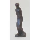 Joachim Berthold Eisenach 1917 - 1990 Oberaudorf Mädchen. Bronze. 1955. 47 x x 12 x 16 cm.