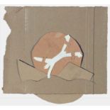 Felix Droese Singen 1950 - lebt in Mettmann Hafenbild. Scherenschnitt und Collage. 1987. 21 x 22,5