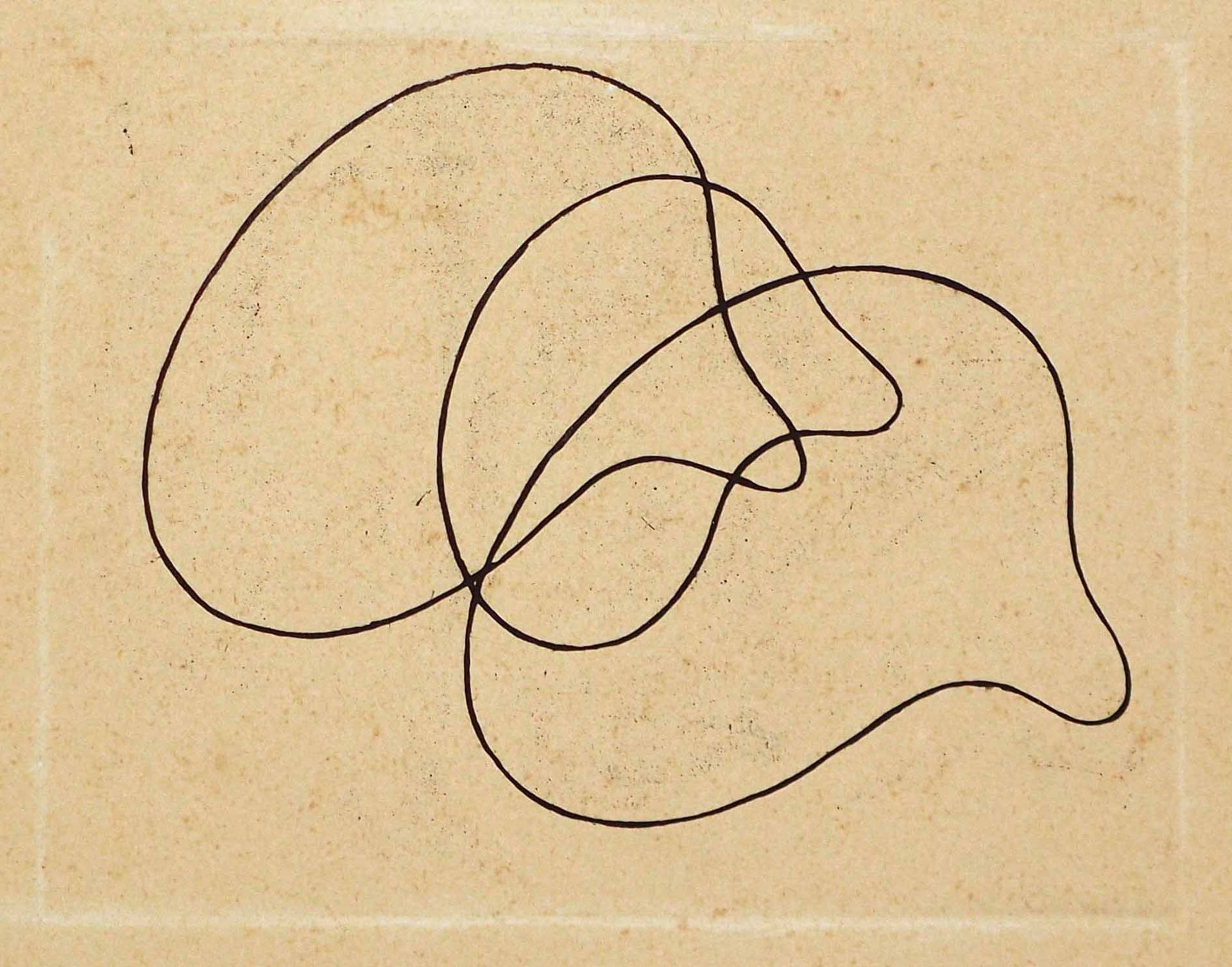 Jean Arp Straßburg 1886 - 1966 Basel Percursori. Radierung. 1966. 11,5 x 14,5 cm (25 x 20 cm).