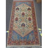 Kurdish style geometric rug. W101cm L213cm