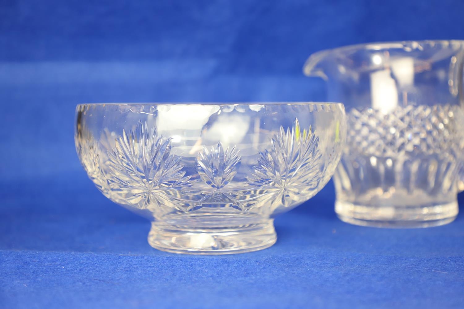 Waterford crystal jug, 15cm high & Edinburgh crystal bowl, 20cm diameter  - Image 3 of 3