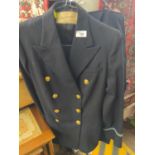 Wrens Naval jacket & skirt, together with a belt with red light
