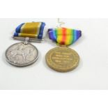 A.R. Miller RAF 1st class 407684 British war medal & victory medal