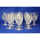 Twelve Waterford crystal liquor glasses