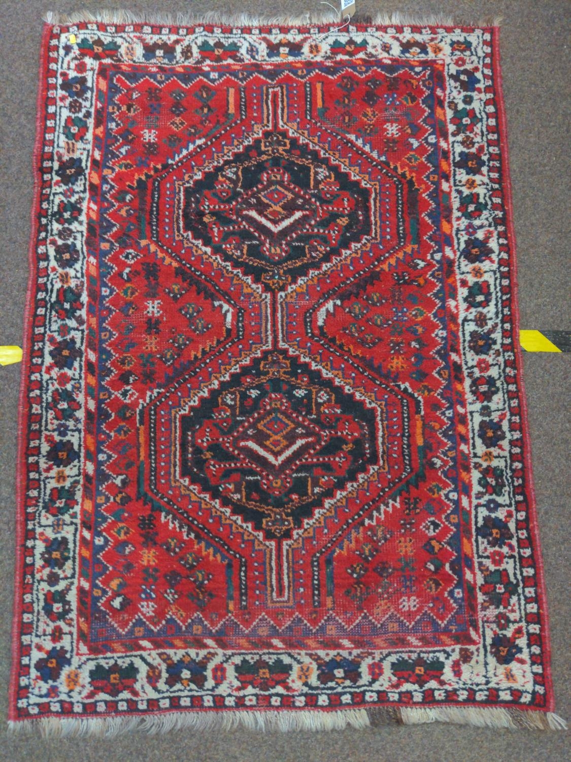 Persian Shiraz rug. W105cm L152cm 