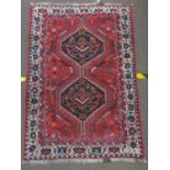 Persian Shiraz rug. W105cm L152cm