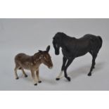 Beswick Black Beauty & Beswick Donkey. Both VG condition.