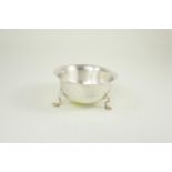 Silver footed sugar bowl, maker SI LD, London 1906, 10.8cm diameter, 5.4cm high, 136 grams