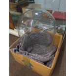 Large glass dome H59 W33cm