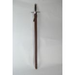 J. Stewart & Son Edinburgh officers dress sword with shagreen handle, overall length including sheat