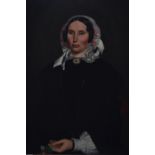 Oil on canvas of a Victorian Lady. In the manner of F.Warsop. w84cm H108cm