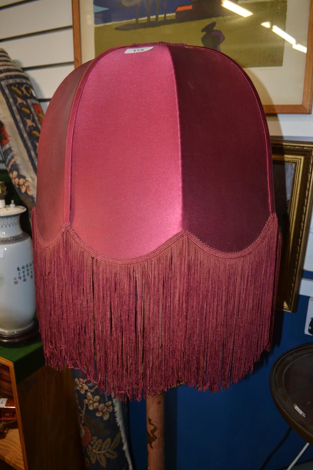 Large Beber style tasselled lamp shade. Dia 41cm x approx H30cm  - Image 2 of 3