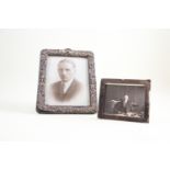 Two silver frames, including one maker WD, Birmingham 1900, 16.5x12.5cm, & a Chinese silver frame, 7