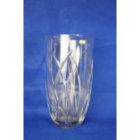 Large Waterford crystal vase, height 35cm, 19cm diameter