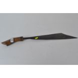 African bush machete with hoof style handle, 62.5cm length