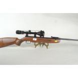 Weihrauch HW99S Cal. .177/4,5mm air rifle with Hawike scope, scope AF, 104cm length, with green bag
