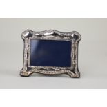 Silver photo frame, maker RC, Sheffield 1991, 10cm high, 12.5cm wide