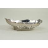 Small silver pierced dish, maker AW, Birmingham 1946, 14.5cm wide, 60.15 grams