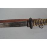 19/20th century Japanese ceremonial sword, 96cm length including sheath