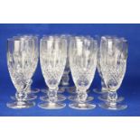 Thirteen Waterford crytal champagne flutes