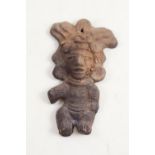 Central/South American Terracotta figure H14cm