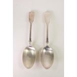 Pair of late Victorian silver serving spoons, maker GMJ, London 1894, gross weight 160 grams