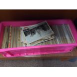 A large collection of vintage postcards. box measures 46cm long