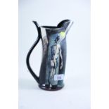 Paul Jackson studio pottery jug depicting nude figure. 25cm high