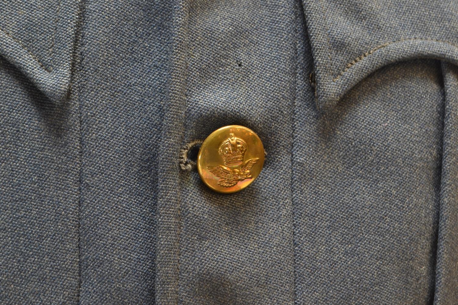 RAF warrant officers WW2 jacket with badges and beret.   - Image 4 of 5