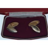 Pair of 9ct gold cufflinks, gross weight 3.27 grams