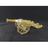 Brass Desk Cannon. L30cm