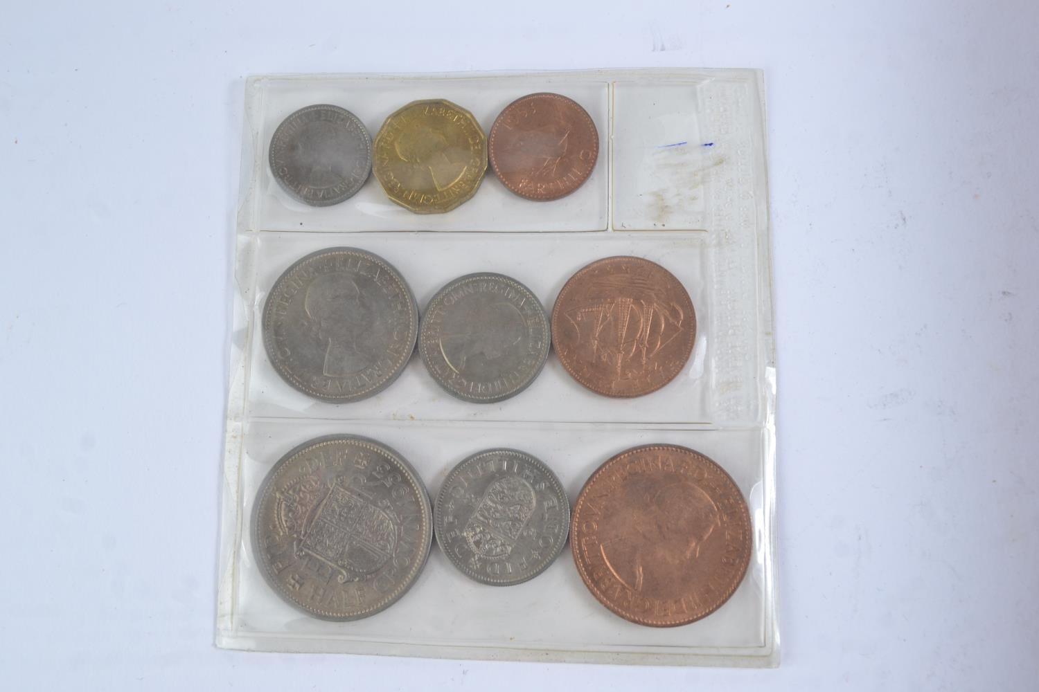 Slide box containing mostly British coins, including half crowns and commemorative  - Image 6 of 7