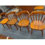 4 pine bow back Kitchen chairs&nbsp;