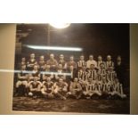 Rolls Royce Works football team 1920s. Enlarged photo &amp; board of directors presentation certific