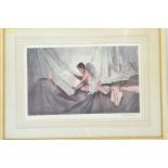 W. Russell Flint framed signed print 'The Pupil', 1969, frame dimensions 60cm x 82cm