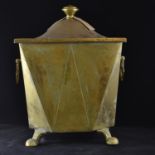 Brass Art Deco style ash bucket