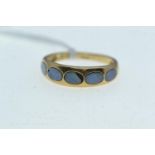 9ct gold &amp; opal ring, size N, 2.09 grams